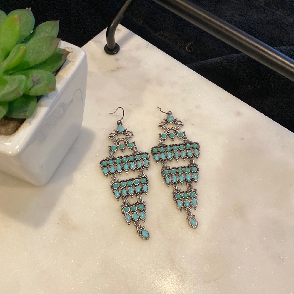 Lucky Brand turquoise earrings